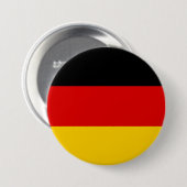 Badge Rond 7,6 Cm Drapeau allemand (Devant & derrière)