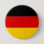 Badge Rond 7,6 Cm Drapeau allemand (Devant)