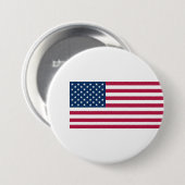 Badge Rond 7,6 Cm Drapeau américain (Devant & derrière)