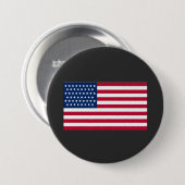 Badge Rond 7,6 Cm Drapeau américain (Devant & derrière)