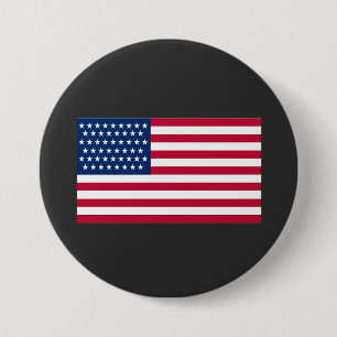 Badge Rond 7,6 Cm Drapeau américain
