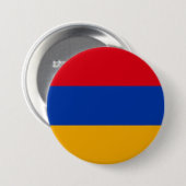 Badge Rond 7,6 Cm Drapeau Arménie (Devant & derrière)