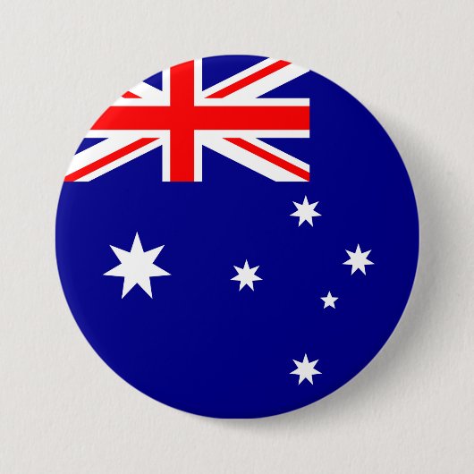 Badge Rond 7,6 Cm Drapeau Australie (Devant)