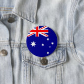 Badge Rond 7,6 Cm Drapeau Australie (En situation)