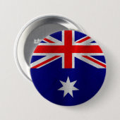 Badge Rond 7,6 Cm Drapeau australien (Devant & derrière)
