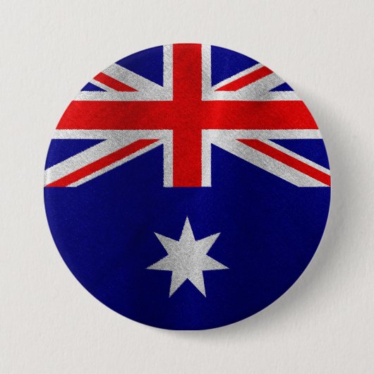 Badge Rond 7,6 Cm Drapeau australien (Devant)