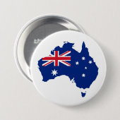 Badge Rond 7,6 Cm Drapeau australien (Devant & derrière)