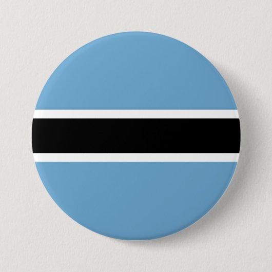 Badge Rond 7,6 Cm Drapeau botswanais (Botswana) (Devant)