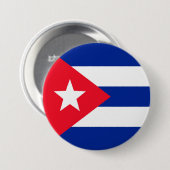 Badge Rond 7,6 Cm Drapeau Cuba (Devant & derrière)