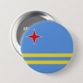 Badge Rond 7,6 Cm Drapeau Cuba (Devant & derrière)