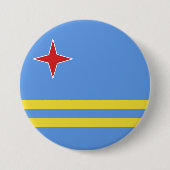 Badge Rond 7,6 Cm Drapeau Cuba (Devant)