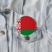 Badge Rond 7,6 Cm Drapeau de Biélorussie (En situation)