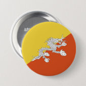 Badge Rond 7,6 Cm Drapeau de Butane (Devant & derrière)