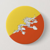 Badge Rond 7,6 Cm Drapeau de Butane (Devant)