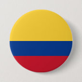 Badge Rond 7,6 Cm Drapeau de Colombie (Devant)