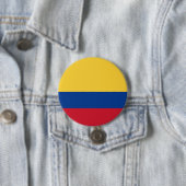 Badge Rond 7,6 Cm Drapeau de Colombie (En situation)