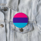 Badge Rond 7,6 Cm Drapeau de fierté androgyne (En situation)