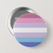Badge Rond 7,6 Cm Drapeau de fierté bigendre (Devant & derrière)