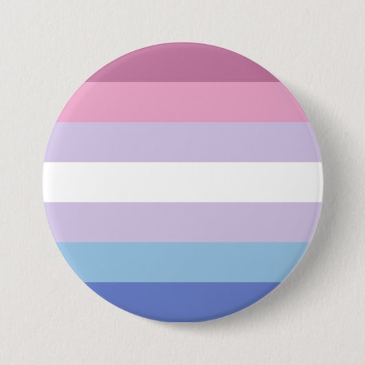 Badge Rond 7,6 Cm Drapeau de fierté bigendre (Devant)