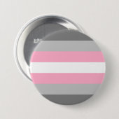 Badge Rond 7,6 Cm Drapeau de fierté demifille (Devant & derrière)