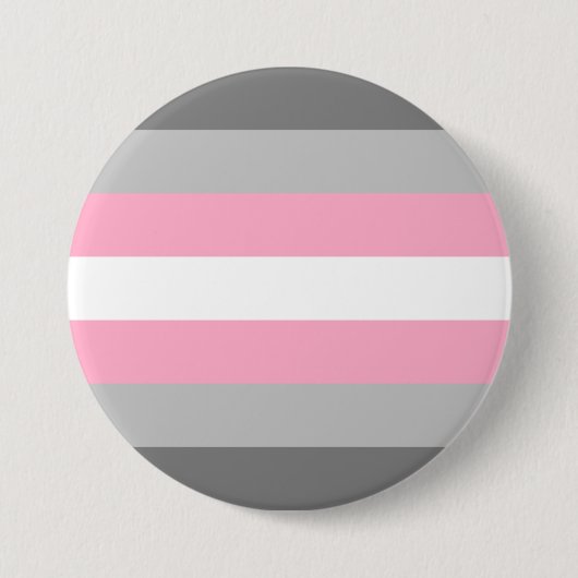 Badge Rond 7,6 Cm Drapeau de fierté demifille (Devant)