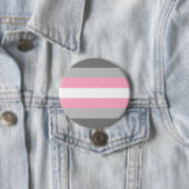 Badge Rond 7,6 Cm Drapeau de fierté demifille (En situation)