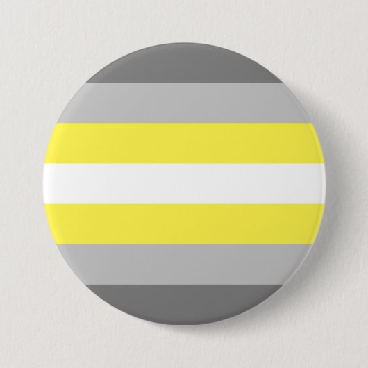 Badge Rond 7,6 Cm Drapeau de fierté demigender (Devant)