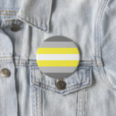 Badge Rond 7,6 Cm Drapeau de fierté demigender (En situation)