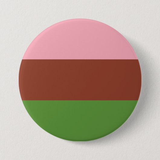 Badge Rond 7,6 Cm Drapeau de fierté gynosexuelle (Devant)