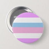 Badge Rond 7,6 Cm Drapeau de fierté intersexe (Devant & derrière)