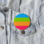 Badge Rond 7,6 Cm Drapeau de fierté Panoromantique (En situation)