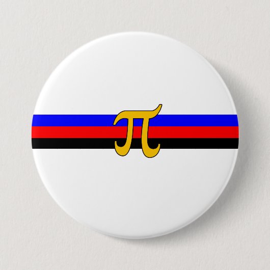 Badge Rond 7,6 Cm Drapeau de fierté polyamoureuse (Devant)