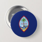 Badge Rond 7,6 Cm Drapeau de Guam (Devant & derrière)