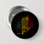 Badge Rond 7,6 Cm Drapeau de la Belgique (Devant & derrière)