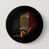 Badge Rond 7,6 Cm Drapeau de la Belgique (Devant)