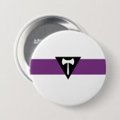 Badge Rond 7,6 Cm Drapeau de la fierté lesbienne (Devant & derrière)
