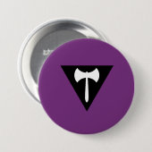 Badge Rond 7,6 Cm Drapeau de la fierté lesbienne (Devant & derrière)