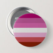 Badge Rond 7,6 Cm Drapeau de la fierté lesbienne (Devant & derrière)