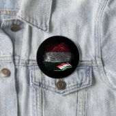 Badge Rond 7,6 Cm Drapeau de la Hongrie (En situation)