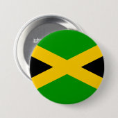 Badge Rond 7,6 Cm Drapeau de la Jamaïque (Devant & derrière)