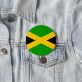 Badge Rond 7,6 Cm Drapeau de la Jamaïque (En situation)
