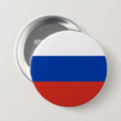 Badge Rond 7,6 Cm Drapeau de la Russie (Devant & derrière)