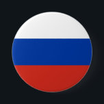 Badge Rond 7,6 Cm Drapeau de la Russie<br><div class="desc">Bouton rond du drapeau de la Russie. Vous pouvez ajouter votre propre texte ou graphique en cliquant sur "customiser plus loin".</div>