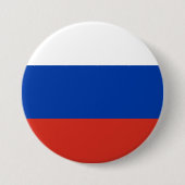 Badge Rond 7,6 Cm Drapeau de la Russie (Devant)