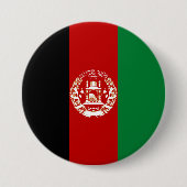 Badge Rond 7,6 Cm Drapeau de l'Afghanistan (Devant)