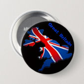 Badge Rond 7,6 Cm drapeau de l'Angleterre (Devant & derrière)