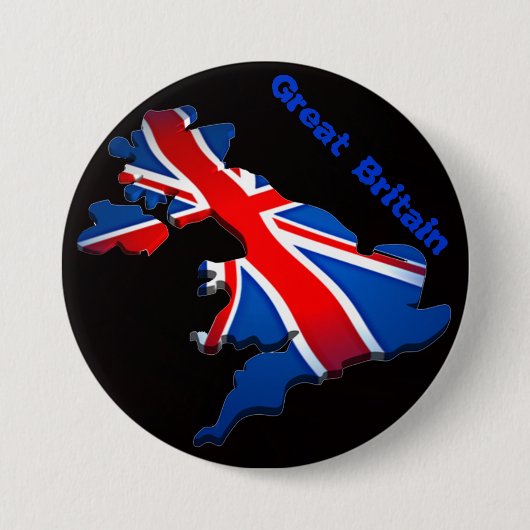 Badge Rond 7,6 Cm drapeau de l'Angleterre (Devant)