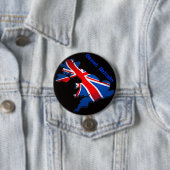 Badge Rond 7,6 Cm drapeau de l'Angleterre (En situation)