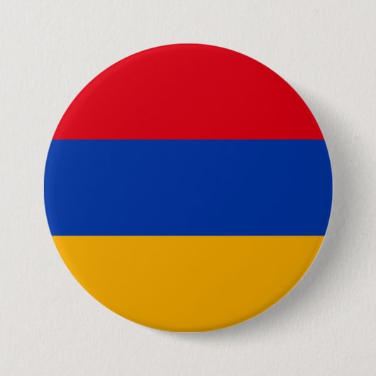 Badge Rond 7,6 Cm Drapeau de l'Arménie (Devant)