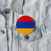 Badge Rond 7,6 Cm Drapeau de l'Arménie (En situation)